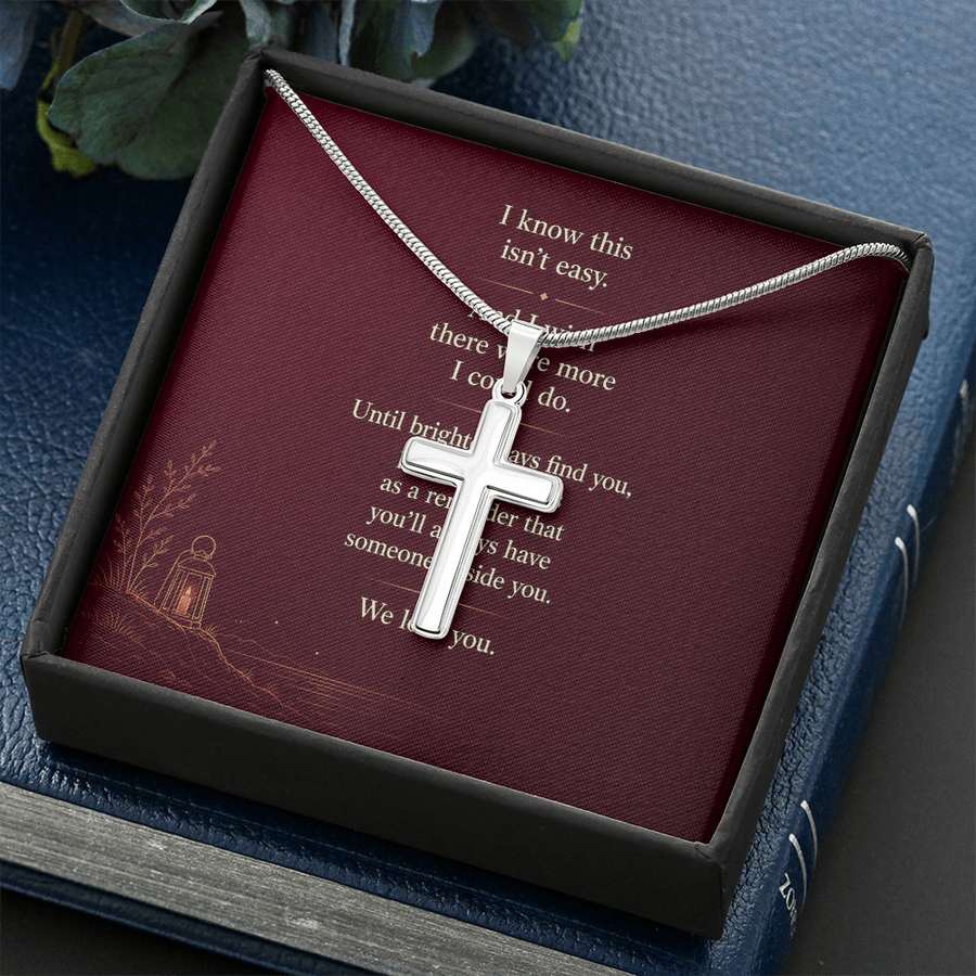 You're Not Alone - Artisan Cross Necklace