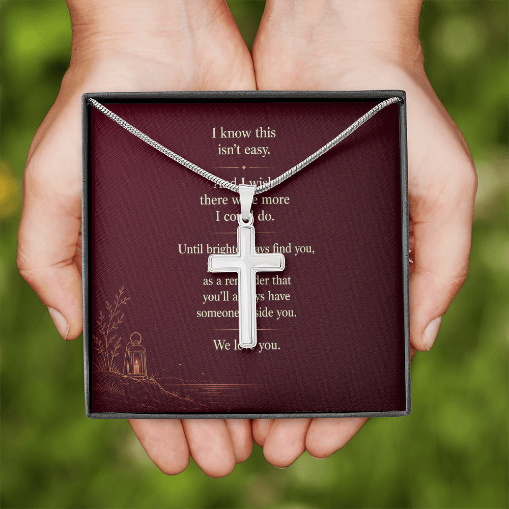 You're Not Alone - Artisan Cross Necklace