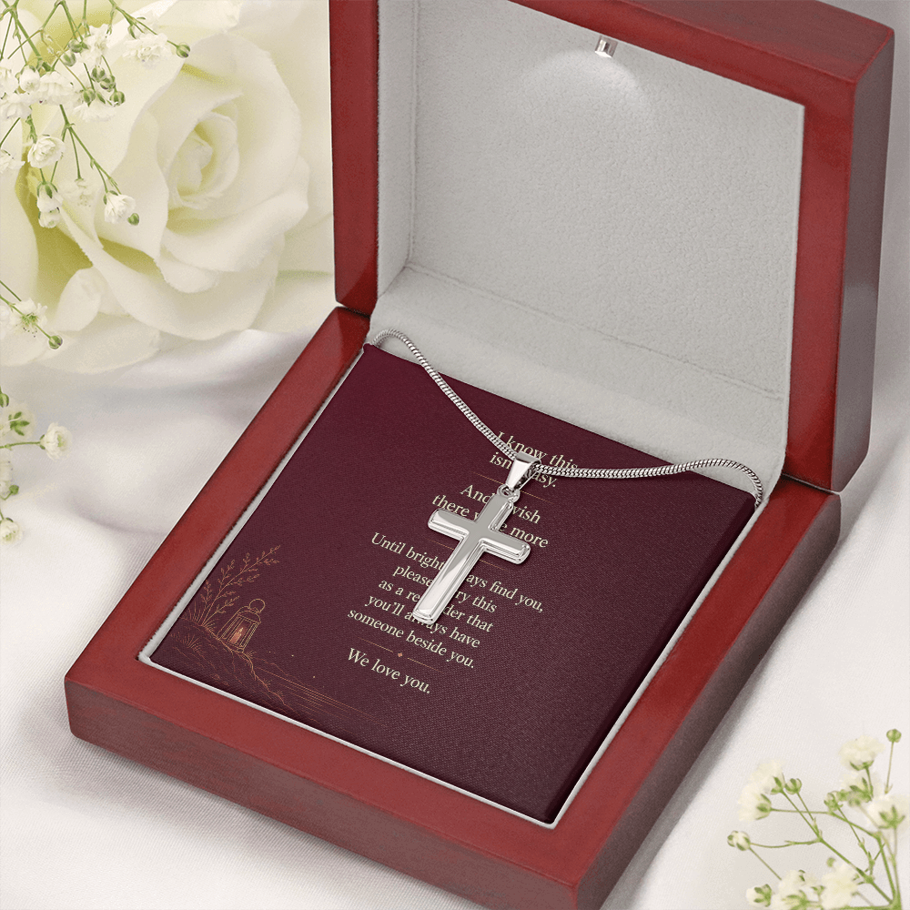You're Not Alone - Artisan Cross Necklace