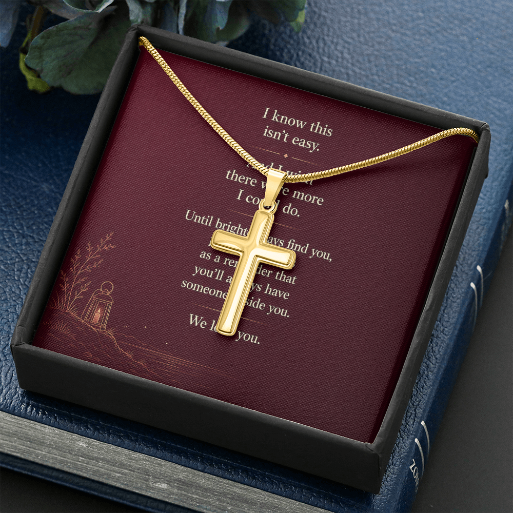 You're Not Alone - Artisan Cross Necklace