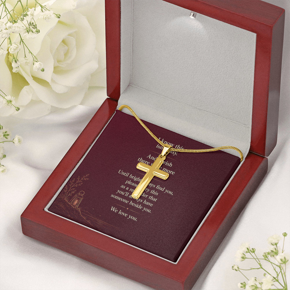 You're Not Alone - Artisan Cross Necklace