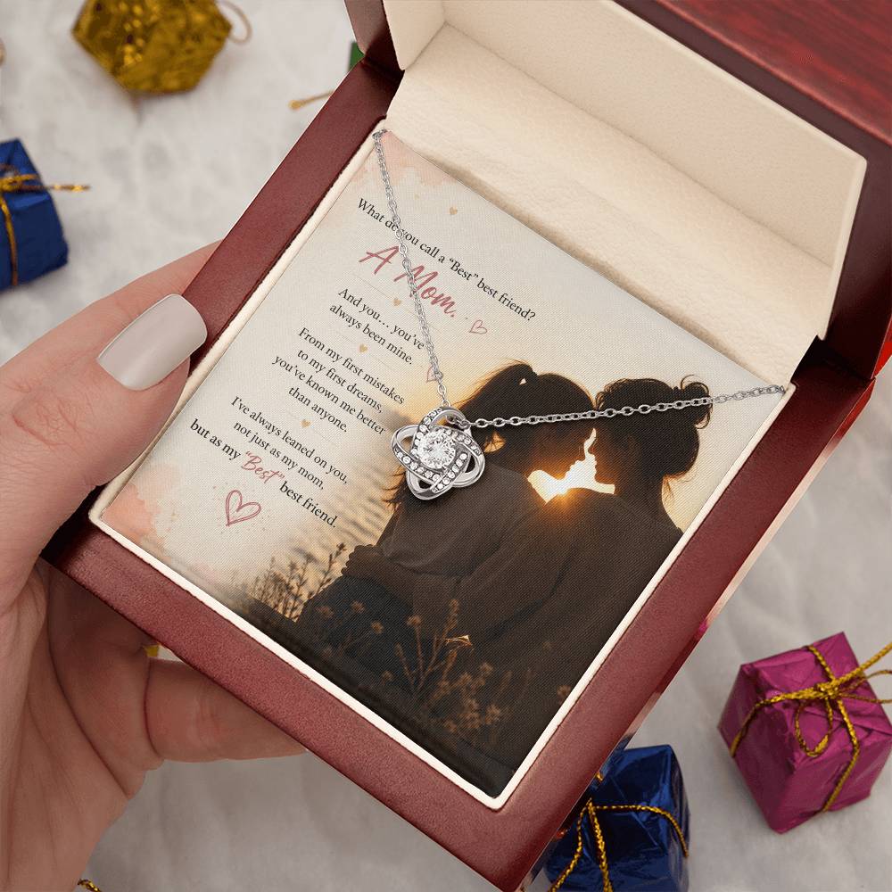 "Best" Best Friend — Mom Love Knot Necklace